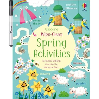 Usborne Wipe-Clean Spring Activities - Publicité Usborne Wipe-Clean Spring Activities - Publicité