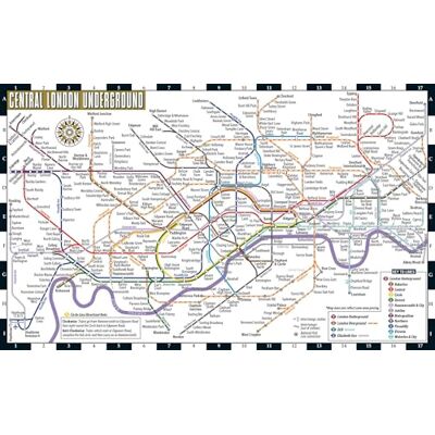Michelin Streetwise London Underground Map: Map of the London Underground, England - Publicité Michelin Streetwise London Underground Map: Map of the London Underground, England - Publicité