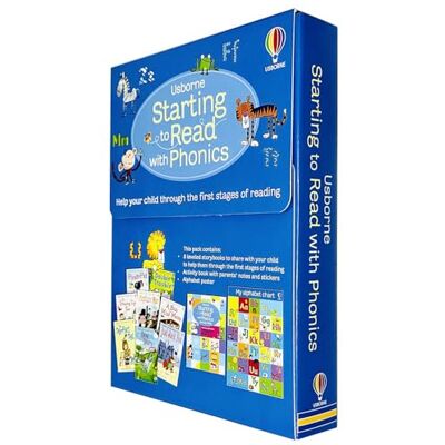 Usborne Starting to Read With Phonics 8 Books Collection Box Set With Activity Book(Pirate Pat, Double Trouble, Dressing up Box, Captain Mac, A Bus for Miss Moss, Perfect Pet, Dog Diary & more) - Publicité Usborne Starting to Read With Phonics 8 Books Collection Box Set With Activity Book(Pirate Pat, Double Trouble, Dressing up Box, Captain Mac, A Bus for Miss Moss, Perfect Pet, Dog Diary & more) - Publicité