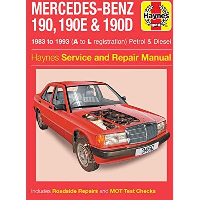 Haynes Publishing Mercedes-Benz 190, 190E & 190D Petrol & Diesel (83 93) Haynes Repair Manual - Publicité Haynes Publishing Mercedes-Benz 190, 190E & 190D Petrol & Diesel (83 93) Haynes Repair Manual - Publicité