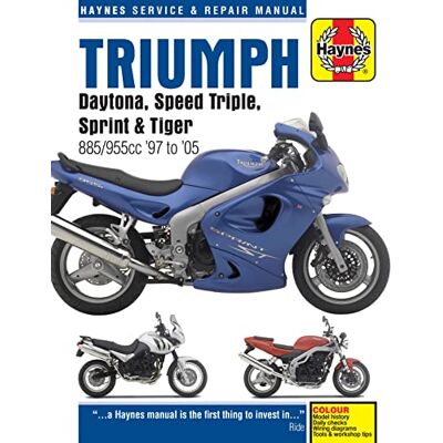 Haynes Publishing Triumph Daytona, Speed Triple, Sprint & Tiger 885/955cc '97 to '05: Service and Repair Manual - Publicité Haynes Publishing Triumph Daytona, Speed Triple, Sprint & Tiger 885/955cc '97 to '05: Service and Repair Manual - Publicité