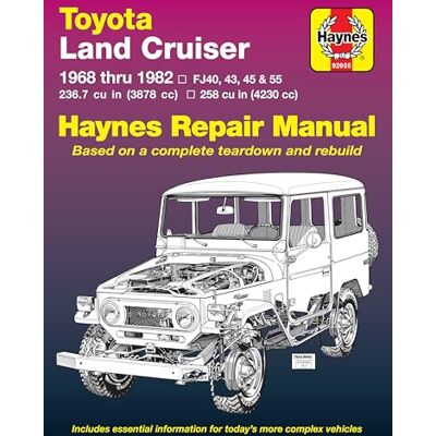 Haynes Toyota Land Cruiser, 1968-1982 - Publicité Haynes Toyota Land Cruiser, 1968-1982 - Publicité