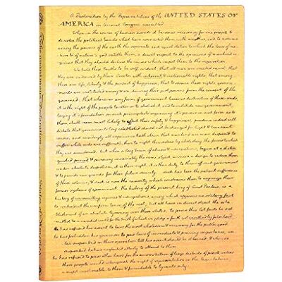 Paperblanks Journal ultra flexible avec inscription en anglais « Declaration of Independence » - Publicité Paperblanks Journal ultra flexible avec inscription en anglais « Declaration of Independence » - Publicité