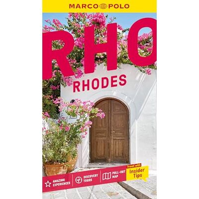 Rhodes Marco Polo Pocket Guide With Pull-out Map - Publicité Rhodes Marco Polo Pocket Guide With Pull-out Map - Publicité