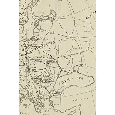 Press, Poetose Europe Vintage Map Field Journal Notebook, 100 pages/50 sheets, 4x6 - Publicité Press, Poetose Europe Vintage Map Field Journal Notebook, 100 pages/50 sheets, 4x6 - Publicité