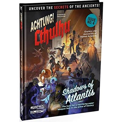 Flat River Group Impressions Achtung! Cthulhu : Shadows of Atlantis Édition 2d20 – Livre de RPG à Couverture Rigide - Publicité Flat River Group Impressions Achtung! Cthulhu : Shadows of Atlantis Édition 2d20 – Livre de RPG à Couverture Rigide - Publicité