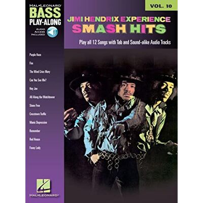 Divers, Auteurs Bass Play-Along Vol.10 Jimi Hendrix Smash Hits + Cd- - Publicité Divers, Auteurs Bass Play-Along Vol.10 Jimi Hendrix Smash Hits + Cd- - Publicité