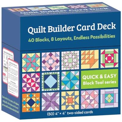 C&T Publishing Quilt Builder Card Deck: 40 Blocks, 8 Layouts, Endless Possibilities (1) - Publicité C&T Publishing Quilt Builder Card Deck: 40 Blocks, 8 Layouts, Endless Possibilities (1) - Publicité