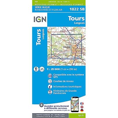 Ign 1822SB Tours langeais - Publicité Ign 1822SB Tours langeais - Publicité