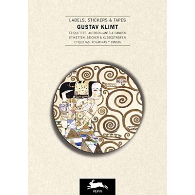 van Roojen, Pepin Gustav Klimt: Label & Sticker Book - Publicité van Roojen, Pepin Gustav Klimt: Label & Sticker Book - Publicité