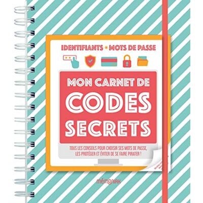 Editions 365 Mon carnet de codes secrets Mémoniak - Publicité Editions 365 Mon carnet de codes secrets Mémoniak - Publicité