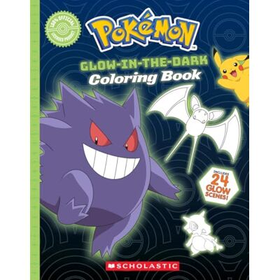 Scholastic Pokémon Glow-in-the-Dark Coloring Book - Publicité Scholastic Pokémon Glow-in-the-Dark Coloring Book - Publicité