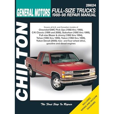 Haynes Chilton's General Motors-Full-Size Trucks 1988-98 Repair Manual - Publicité Haynes Chilton's General Motors-Full-Size Trucks 1988-98 Repair Manual - Publicité