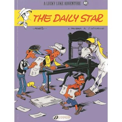 Morris Lucky Luke tome 41 The Dailly star (41) - Publicité Morris Lucky Luke tome 41 The Dailly star (41) - Publicité