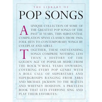 Hal Leonard Publishing Corporation The Library of Pop Songs - Publicité Hal Leonard Publishing Corporation The Library of Pop Songs - Publicité