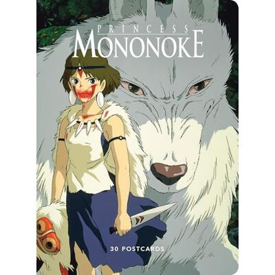 Studio Ghibli Princess Mononoke: 30 Postcards - Publicité Studio Ghibli Princess Mononoke: 30 Postcards - Publicité