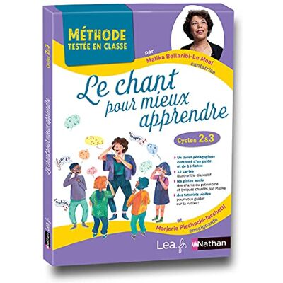 Bellaribi, Malika Le chant pour mieux apprendre CP CE1 CE2 CM1 CM2 Cycles 2 et 3 2020: Coffret avec guide pédagogique et cartes - Publicité Bellaribi, Malika Le chant pour mieux apprendre CP CE1 CE2 CM1 CM2 Cycles 2 et 3 2020: Coffret avec guide pédagogique et cartes - Publicité