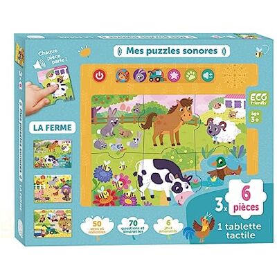 Collectif MES PUZZLES SONORES LA FERME - Publicité Collectif MES PUZZLES SONORES LA FERME - Publicité