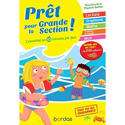 Collectif Prêt pour la Grande Section Cahiers de vacances, révisions de la Moyenne section (MS) - Publicité Collectif Prêt pour la Grande Section Cahiers de vacances, révisions de la Moyenne section (MS) - Publicité