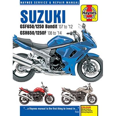 Mather, Phil Suzuki Gsf650/1250 Bandit,gsx650f, '07-'14 Haynes Repair Manual - Publicité Mather, Phil Suzuki Gsf650/1250 Bandit,gsx650f, '07-'14 Haynes Repair Manual - Publicité
