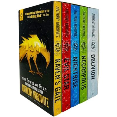 Horowitz, Anthony Power of Five Books Collection 5 Books Set by Anthony Horowitz (Raven's Gate, Evil Star, Night Rise, Necropolis and Oblivion) - Publicité Horowitz, Anthony Power of Five Books Collection 5 Books Set by Anthony Horowitz (Raven's Gate, Evil Star, Night Rise, Necropolis and Oblivion) - Publicité