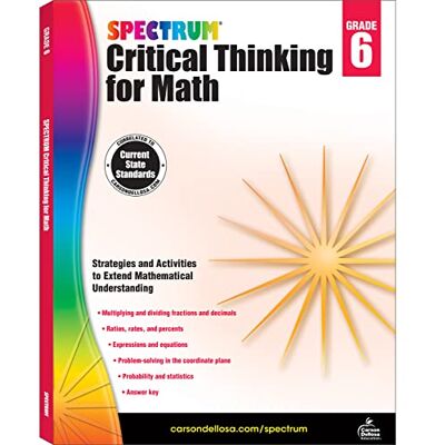 Spectrum Critical Thinking for Math, Grade 6 - Publicité Spectrum Critical Thinking for Math, Grade 6 - Publicité