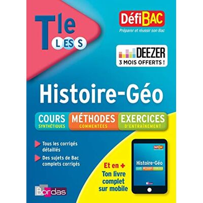 Blanc, Marie-Jo DéfiBac Cours/Méthodes/Exos Histoire-Géographie Terminale L/ES/S - Publicité Blanc, Marie-Jo DéfiBac Cours/Méthodes/Exos Histoire-Géographie Terminale L/ES/S - Publicité