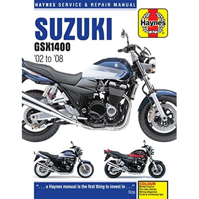 Haynes Suzuki Gsx 1400, '02-'07 Repair Manual: (02 08) - Publicité Haynes Suzuki Gsx 1400, '02-'07 Repair Manual: (02 08) - Publicité