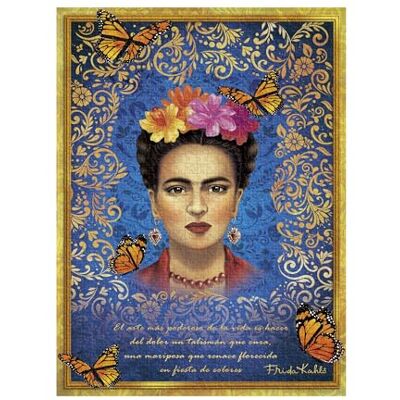 Paperblanks Le Portrait Coloré Viva Frida Puzzles 1 000 piècess - Publicité Paperblanks Le Portrait Coloré Viva Frida Puzzles 1 000 piècess - Publicité