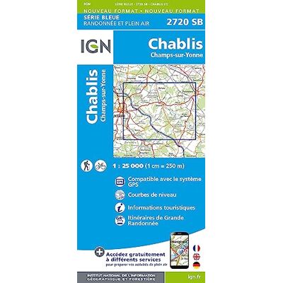 Ign 2720SB Chablis champs-sur-yonne - Publicité Ign 2720SB Chablis champs-sur-yonne - Publicité