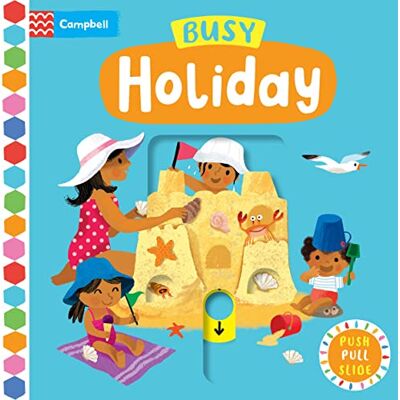 Books, Campbell Busy Holiday: A Push, Pull, Slide Book - Publicité Books, Campbell Busy Holiday: A Push, Pull, Slide Book - Publicité