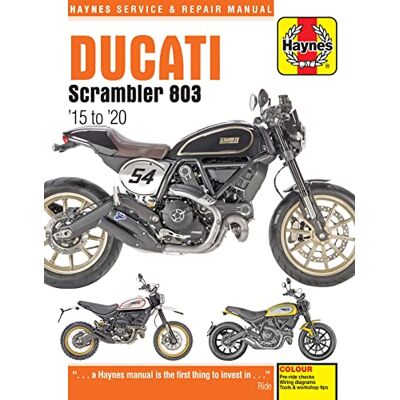Haynes Ducati 803 Scrambler, 2015-2020 Service and Repair Manual - Publicité Haynes Ducati 803 Scrambler, 2015-2020 Service and Repair Manual - Publicité
