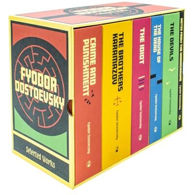 Dostoevsky, Fyodor Complete Collection of Fyodor Dostoevsky 6 Hardback Books Box Set: Crime and Punishment, Notes from the Underground, The Idiot, The Brothers Karamazov, The House of the Dead, The Devils - Publicité Dostoevsky, Fyodor Complete Collection of Fyodor Dostoevsky 6 Hardback Books Box Set: Crime and Punishment, Notes from the Underground, The Idiot, The Brothers Karamazov, The House of the Dead, The Devils - Publicité