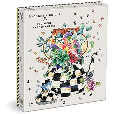 Galison Mudpuppy- Mackenzie-Childs Blooming Kettle 750 Piece Shaped Puzzle, 9780735371279 - Publicité Galison Mudpuppy- Mackenzie-Childs Blooming Kettle 750 Piece Shaped Puzzle, 9780735371279 - Publicité