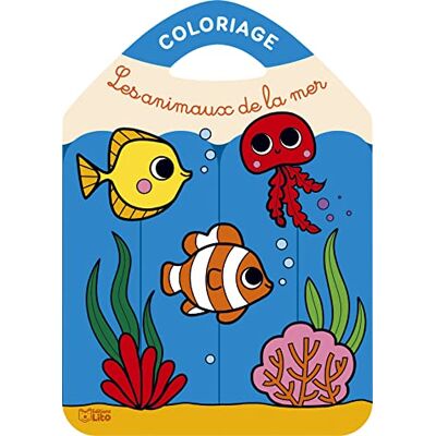 Coloriage les crayons couleurs Les animaux de la mer Dès 3 ans - Publicité Coloriage les crayons couleurs Les animaux de la mer Dès 3 ans - Publicité