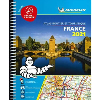 Michelin Atlas Atlas Routier France 2021 Plastifié - Publicité Michelin Atlas Atlas Routier France 2021 Plastifié - Publicité