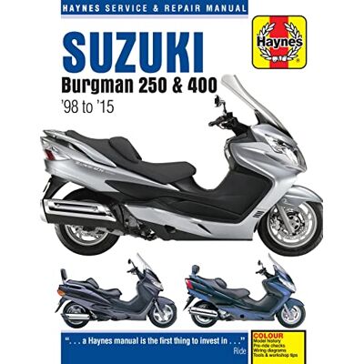 Haynes Suzuki Burgman 250 & 400: '98 to '15 - Publicité Haynes Suzuki Burgman 250 & 400: '98 to '15 - Publicité