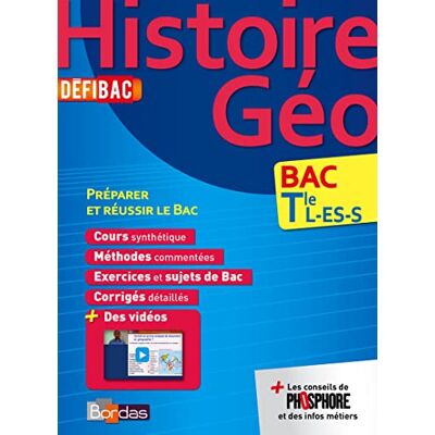 Blanc, Marie-Jo DéfiBac Cours/Méthodes/Exos Histoire-Géographie Terminale L/ES/S - Publicité Blanc, Marie-Jo DéfiBac Cours/Méthodes/Exos Histoire-Géographie Terminale L/ES/S - Publicité