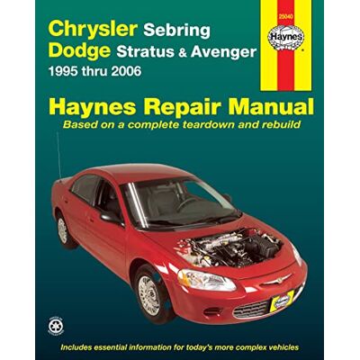Haynes Chrysler Sebring, Dodge Stratus & Avenger 1995 thru 2006 - Publicité Haynes Chrysler Sebring, Dodge Stratus & Avenger 1995 thru 2006 - Publicité