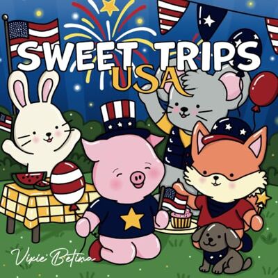 Betina, Vixie Sweet Trips in USA: Lovely and Cute Coloring Book for Traveling Around the World with Little Friends for Adults & Teens - Publicité Betina, Vixie Sweet Trips in USA: Lovely and Cute Coloring Book for Traveling Around the World with Little Friends for Adults & Teens - Publicité