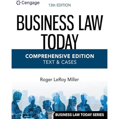Miller, Roger Business Law Today: Text & Cases - Publicité Miller, Roger Business Law Today: Text & Cases - Publicité
