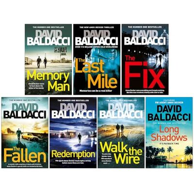 David Baldacci Amos Decker Series 5 Books Collection Set (Memory Man, The Last Mile, The Fix, The Fallen, Redemption) - Publicité David Baldacci Amos Decker Series 5 Books Collection Set (Memory Man, The Last Mile, The Fix, The Fallen, Redemption) - Publicité