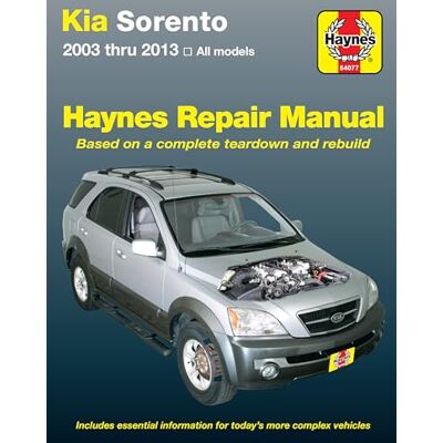 Haynes Kia Sorento, '03-'13 Repair Manual - Publicité Haynes Kia Sorento, '03-'13 Repair Manual - Publicité