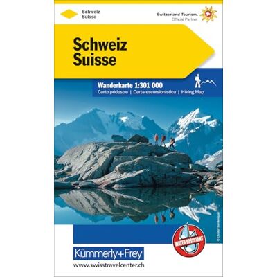 Kummerley and Frey Switzerland walking map: 1:301 000 - Publicité Kummerley and Frey Switzerland walking map: 1:301 000 - Publicité