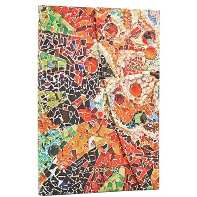 Paperblanks 2026 Gaudi's Sun (Gaudi’s Mosaics) Mini 18-month Horizontal Hardcover Flexi Dayplanner 2025-2026 (Wrap Closure) - Publicité Paperblanks 2026 Gaudi's Sun (Gaudi’s Mosaics) Mini 18-month Horizontal Hardcover Flexi Dayplanner 2025-2026 (Wrap Closure) - Publicité