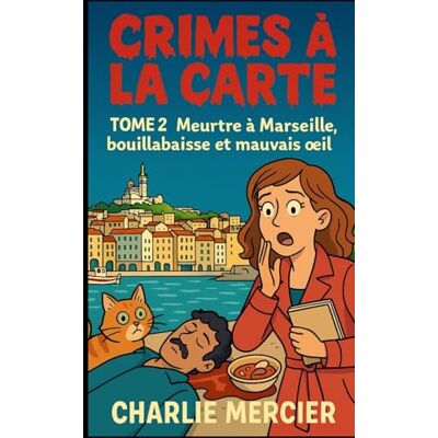 MERCIER, CHARLIE CRIMES À LA CARTE Tome 2 : Meurtre à Marseille, bouillabaisse et mauvais œil: Un deuxième tome encore plus explosif, pour les fans de cosy crime ... et de romances qui mijotent à feu doux. Publicité MERCIER, CHARLIE CRIMES À LA CARTE Tome 2 : Meurtre à Marseille, bouillabaisse et mauvais œil: Un deuxième tome encore plus explosif, pour les fans de cosy crime ... et de romances qui mijotent à feu doux. Publicité