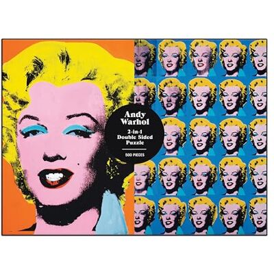 Galison Warhol Marilyn 500 Piece Double Sided Puzzle - Publicité Galison Warhol Marilyn 500 Piece Double Sided Puzzle - Publicité