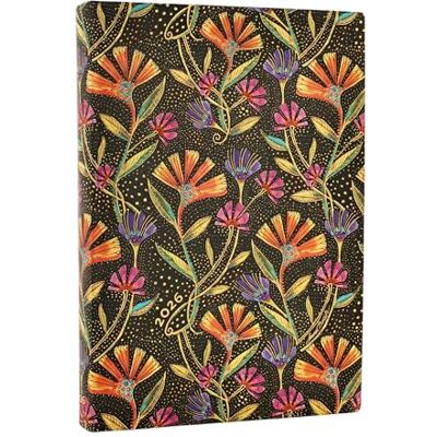 Paperblanks 2026 Wild Flowers (Playful Creations) Midi 12-month Day-at-a-Time Softcover Flexi Dayplanner 2026 (Elastic Band Closure) - Publicité Paperblanks 2026 Wild Flowers (Playful Creations) Midi 12-month Day-at-a-Time Softcover Flexi Dayplanner 2026 (Elastic Band Closure) - Publicité