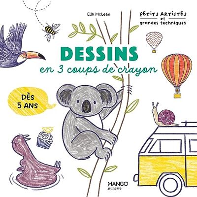 Mclean, Ella Dessins en 3 coups de crayon - Publicité Mclean, Ella Dessins en 3 coups de crayon - Publicité