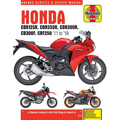 Haynes Honda Cbr125r, Cbr250r, Cbr300r, Cb300f, Crf250 '11 to '18 - Publicité Haynes Honda Cbr125r, Cbr250r, Cbr300r, Cb300f, Crf250 '11 to '18 - Publicité
